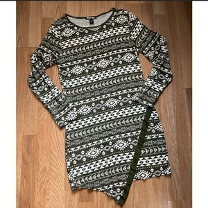 Long Sleeve Green Dress